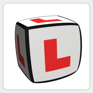 L-plates cubed Sticker